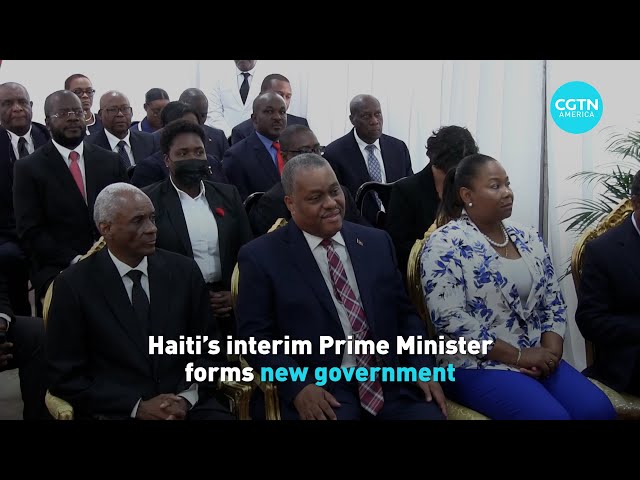 ⁣Haiti's interim Prime Minister forms government