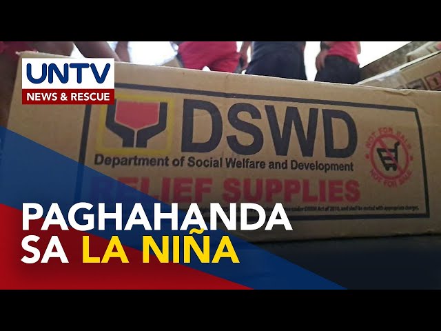 ⁣Higit P196-M halaga ng relief items, inihahanda na ng DSWD para sa La Niña