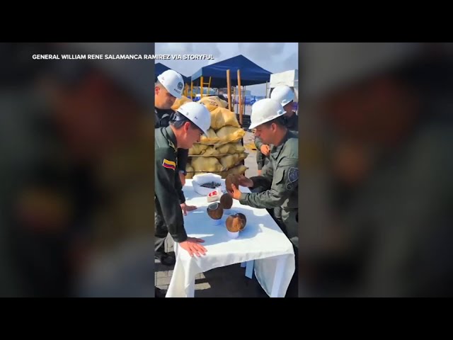 ⁣388 pounds of cocaine dissolved in coconut water seized in Colombia