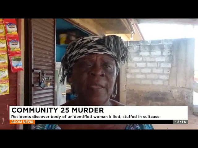 ⁣Community 25 Murder: Residents discover body of unidentified woman killed, stuffed in suitcase-News