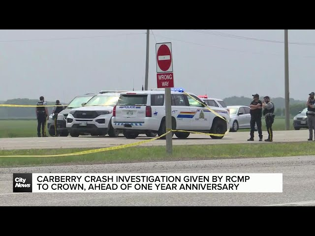 ⁣RCMP send Carberry crash investigation to Crown prosecutors