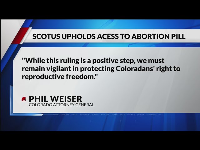 ⁣Weiser applauds Supreme Court ruling on abortion pill