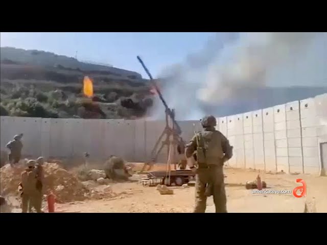 ⁣Soldados israelíes usan Catapultas Medievales para combatir a Hezbolá en la frontera con el Líbano