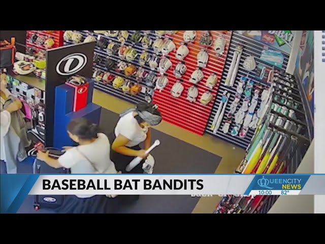 ⁣Group of thieves hide baseball bats in skirts in mass heist