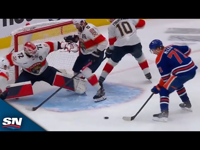 ⁣Sergei Bobrovsky Makes Spectacular Save On Potential Equalizer In Game 3