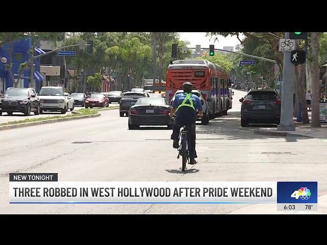 ⁣Three people assaulted, robbed in West Hollywood after Pride weekend