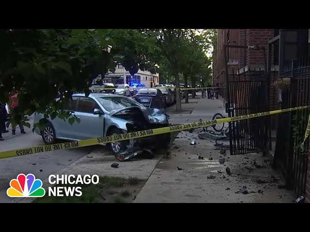 ⁣3 children, 2 adults seriously injured in Rogers Park crash