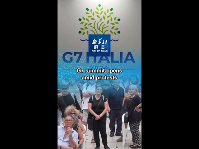 ⁣Xinhua News | G7 summit opens amid protests