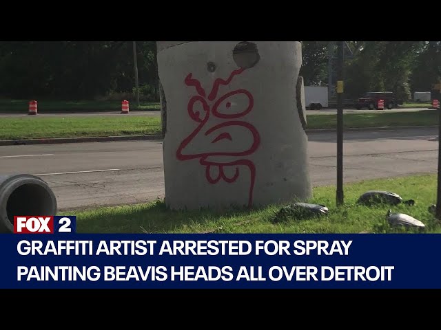 ⁣Hazel Park man arrested for Beavis graffiti around Detroit