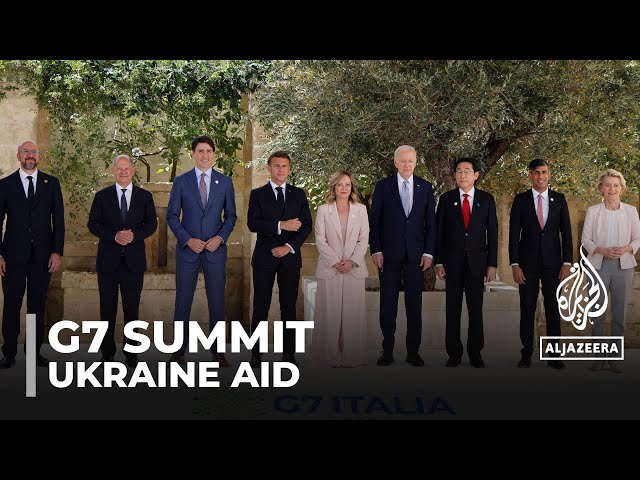 ⁣G7 leaders agree to $50bn loan for Ukraine at annual summit