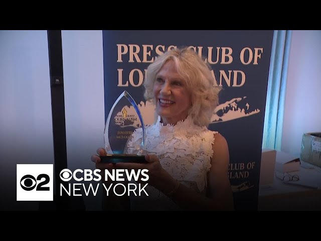 ⁣CBS New York's Jennifer McLogan inducted into Long Island Journalism Hall of Fame