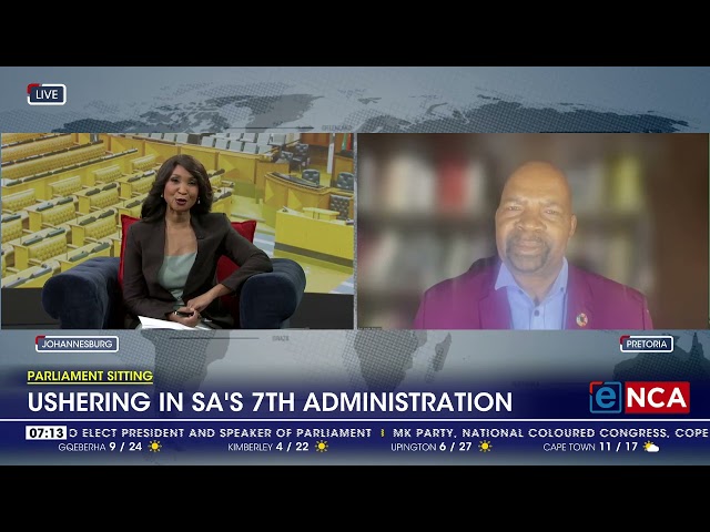 ⁣Parliament Sitting | Ushering in SA's 7th administration