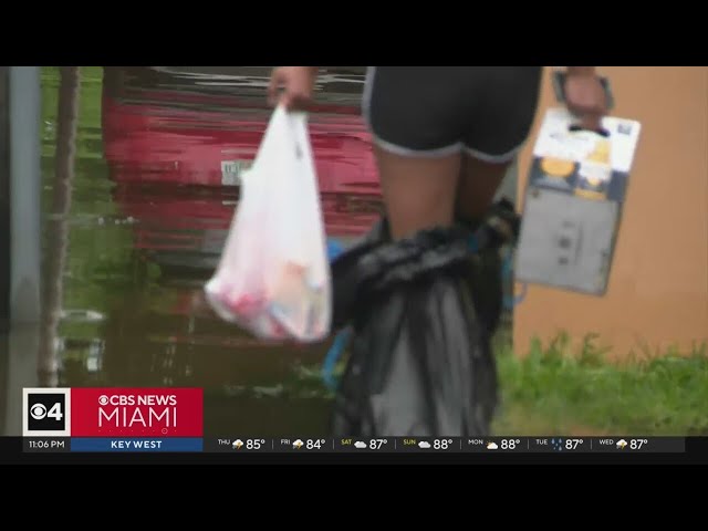 ⁣Some Miami-Dade neighborhoods affected by flooding