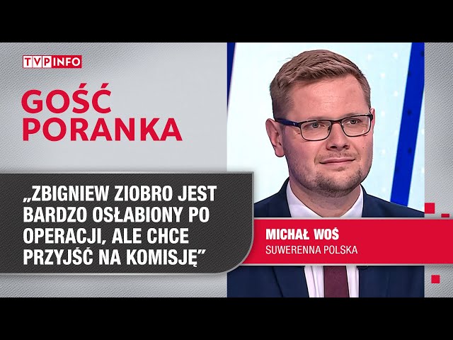 ⁣Michał Woś: Zbigniew Ziobro jest osłabiony po operacji, ale chce przyjść na komisję | GOŚĆ PORANKA