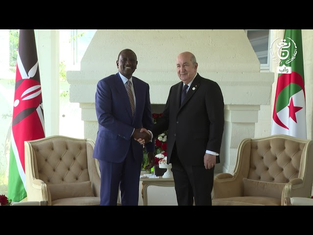 ⁣رئيس الجمهورية يستقبل بمقر إقامته في باري الإيطالية رئيس جمهورية #كينيا