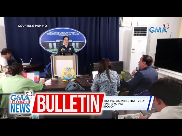 ⁣Director ng PNP Region XI at mahigit 10 iba pa, administratively... | GMA Integrated News Bulletin