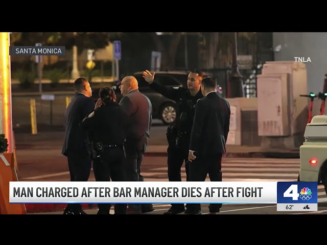 ⁣Man charged after bar manager dies in fight in Santa Monica