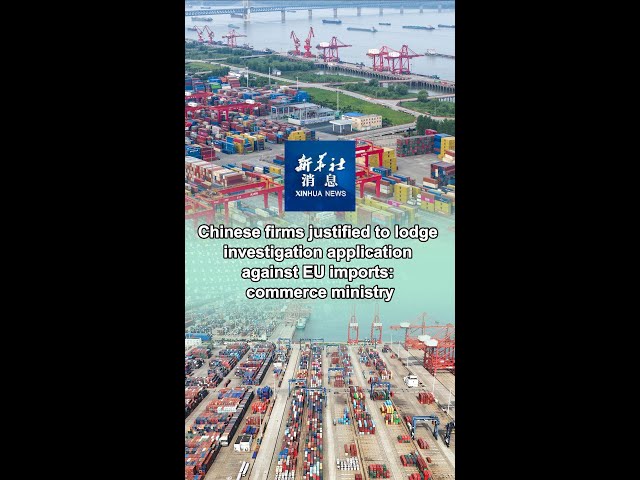 ⁣Chinese firms justified to lodge investigation application against EU imports: commerce ministry