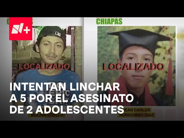 ⁣Intentan linchar a cinco jóvenes por el asesinato de dos adolescentes en Villaflores, Chiapas
