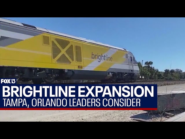 ⁣Transportation leaders to discuss Brightline expansion connecting Tampa and Orlando