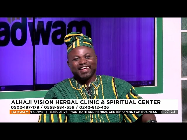 ⁣Alhaji Vision Herbal Clinic & Spiritual Centre - Badwam Afisem on Adom TV (14-6-24)