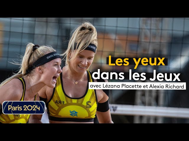 ⁣"Les Yeux dans les Jeux" : Louis Laforge a testé le volley de plage