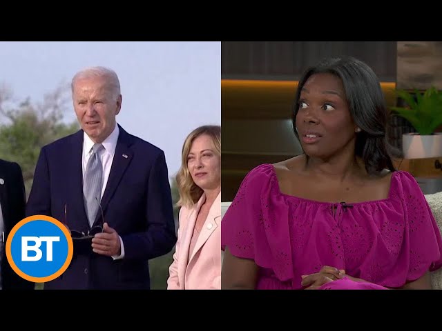 ⁣People are concerned by President Joe Biden's actions at the G7