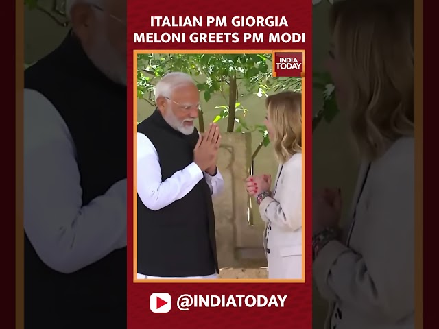 Italian PM Giorgia Meloni Greets PM Narendra Modi | G7 Summit 2024 | #indiatoday