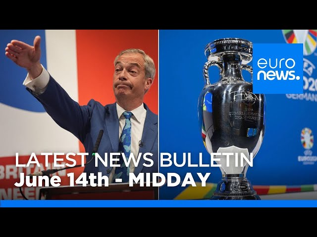 ⁣Latest news bulletin: June 14th 2024 Midday | euronews 