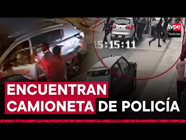 ⁣Camioneta robada a policía fue utilizada en asalto y luego abandonada en San Martín de Porres