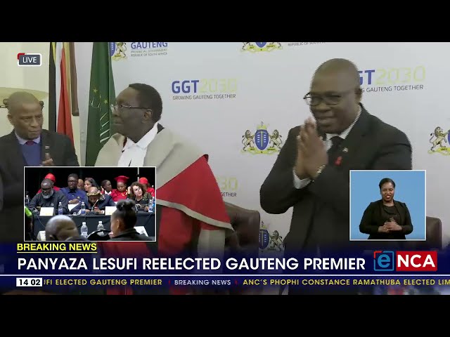 Panyaza Lesufi sworn in