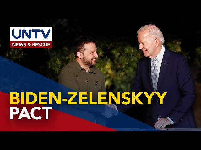 ⁣Biden, Zelenskyy sign 10-year security pact at G7 Summit