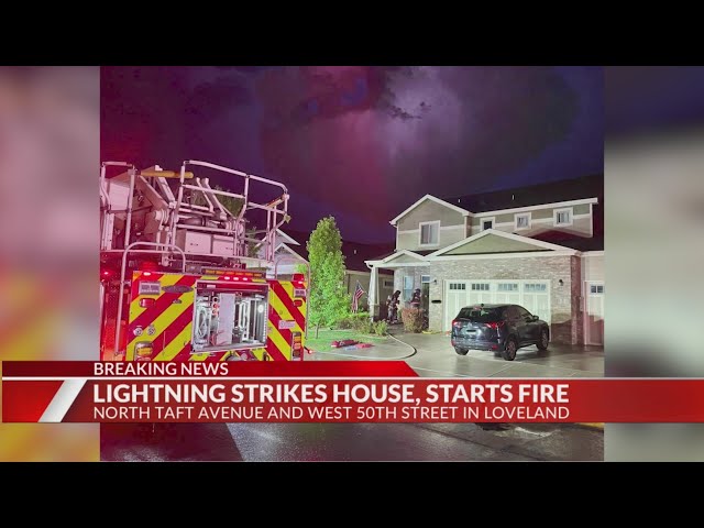 ⁣Lightning sparks fires in northern Colorado