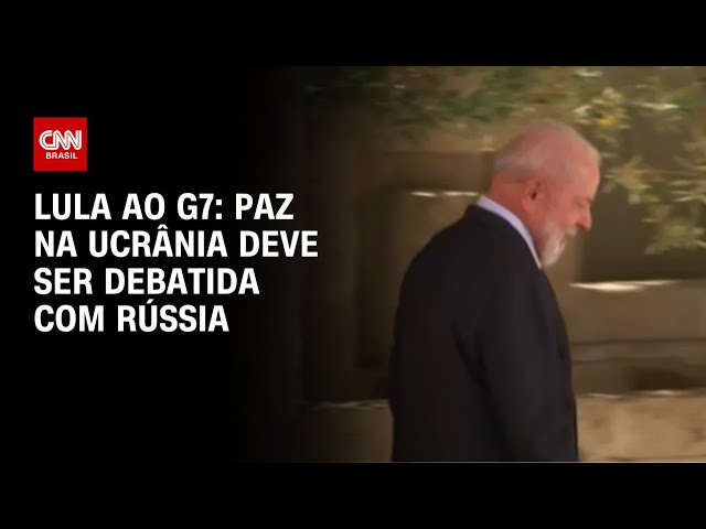 ⁣Lula ao G7: Paz na Ucrânia deve ser debatida com Rússia | BASTIDORES CNN