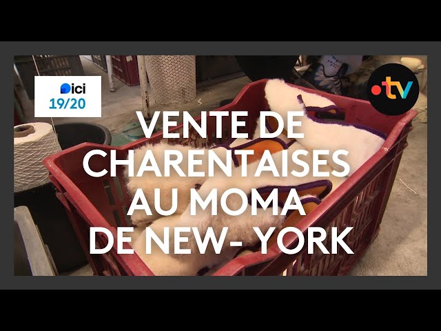 ⁣Vente de charentaises au MoMA de New York