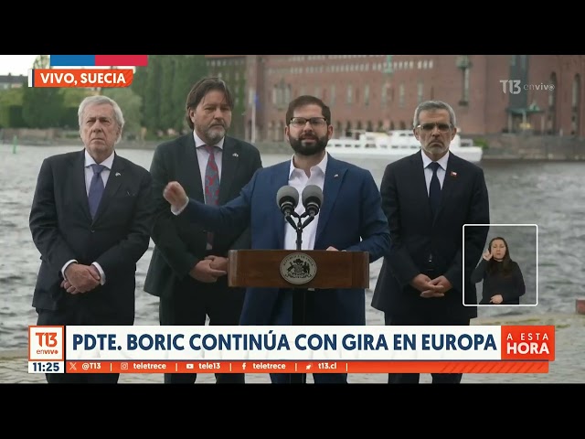 ⁣Presidente Boric: "Defendemos la democracia en Chile y en el mundo"