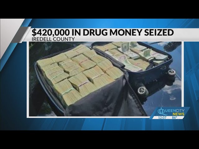 ⁣$420k+ in drug money seized in Iredell County