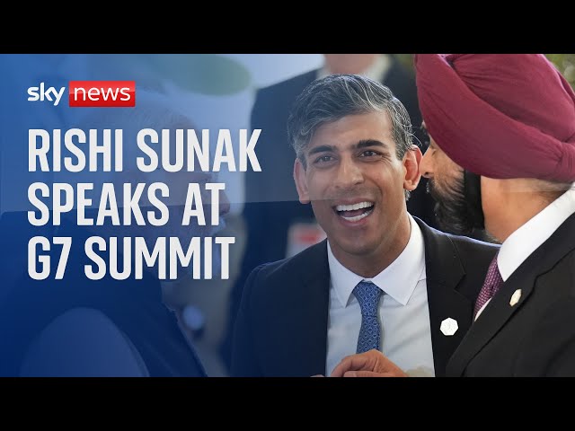 ⁣Watch live: PM Rishi Sunak holds a news conference at the G7 Summit