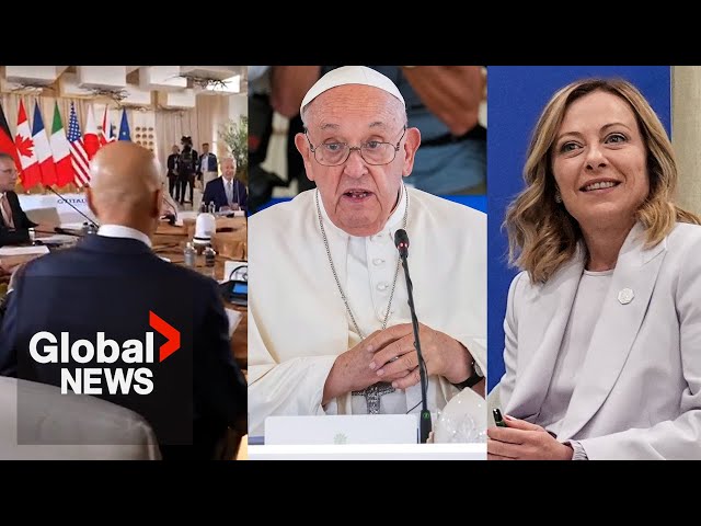 ⁣G7: World leaders clash on abortion as Pope Francis makes historic 1st appearance