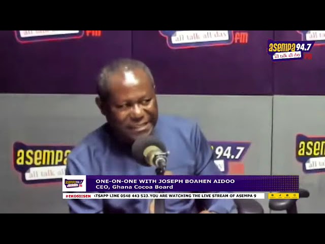 ⁣COCOBOD was bankrupt when I took over in 2017 - COCOBOD CEO Joseph Boahen Aidoo | Ekosiisen