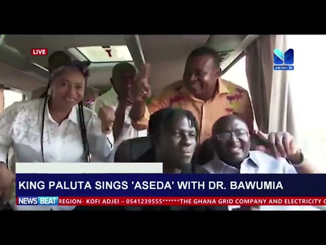 ⁣King Paluta sings "Aseda" with Dr  Bawumia