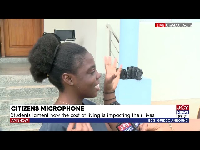 ⁣Citizens Microphone: It costs about GHS600 to braid my hair - Student of UniMAC. #JoyNews