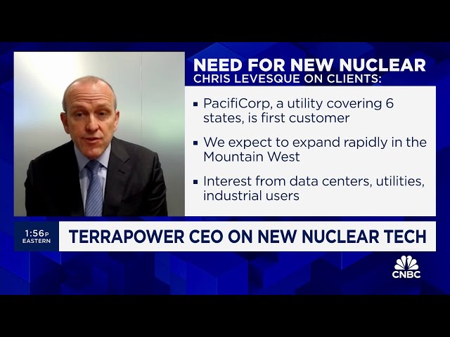 ⁣TerraPower CEO: 'Strong business case' for nuclear to meet the power demands of AI