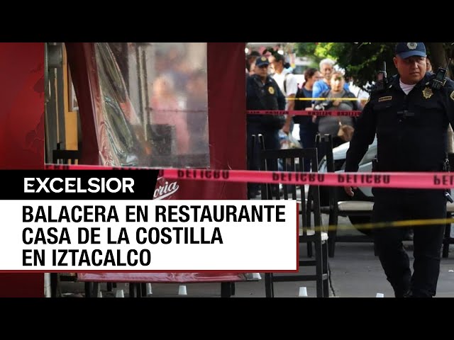 ⁣Balacera en restaurante de Iztacalco deja un muerto y varios heridos