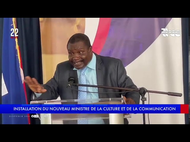 ⁣Cérémonie d'installation du nouveau ministre de la culture et de la communication, Antoine Augu