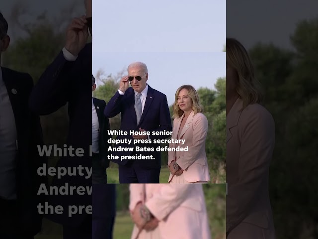 ⁣White House bashes claims that Joe Biden wandered from G7 event #Shorts