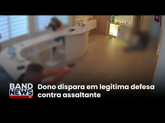 ⁣Ladrão tenta roubar loja no Paraná e se dá mal | BandNewsTV