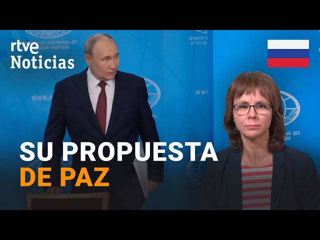 ⁣RUSIA: PUTIN pide que las tropas UCRANIANAS se RETIREN y RENUNCIE a entrar en la OTAN | RTVE