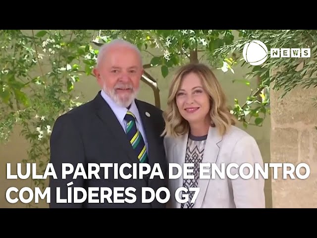 ⁣Lula participa de encontro com líderes do G7 na Itália