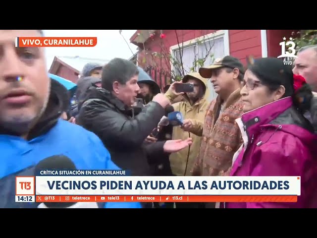 ⁣Compleja recuperación de casas en Curanilahue: vecinos piden ayuda de las autoridades